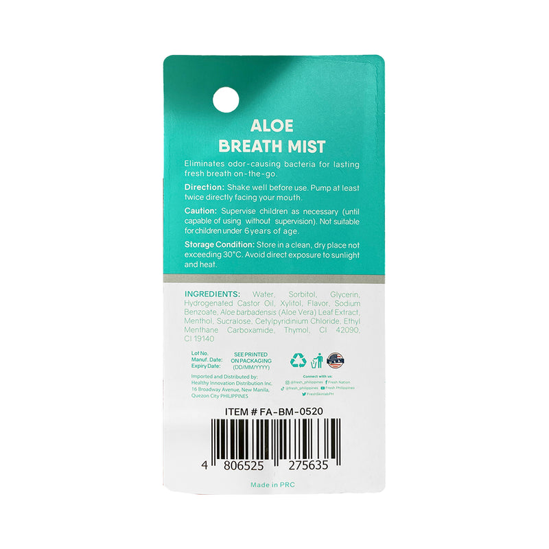 Fresh Breath Mist Aloe 10ml