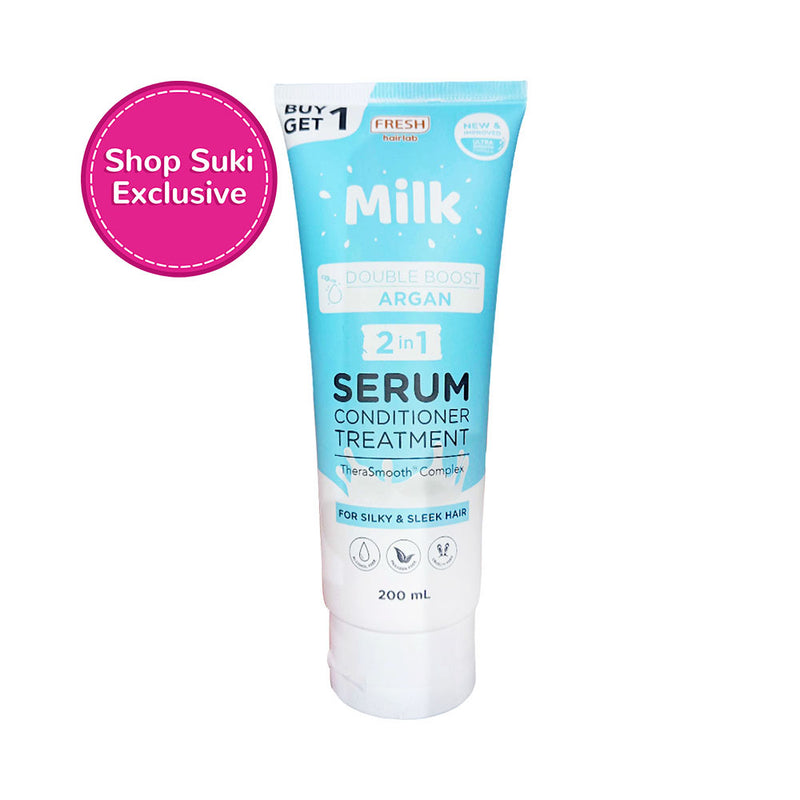 Fresh Hairlab Milk Double Boost Argan 2 in 1 Serum Conditioner Treatment