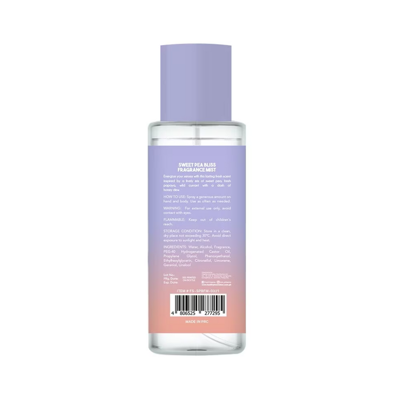 Fresh Scentlab Fragrance Mist Sweet Pea Bliss 88ml