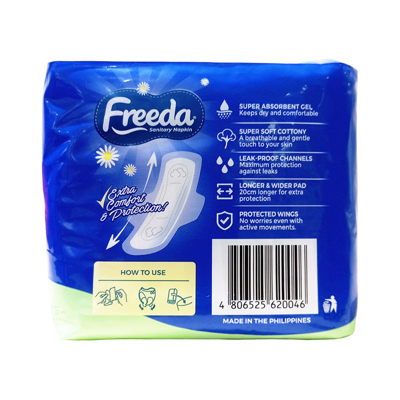 Freeda Napkin Soft Cotton Night Use 8 Pads + 2 Pads