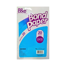 B&e 20 Sheets Bond Paper Sub 20 8.5in x 13in