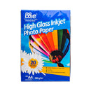 B&e High Gloss Inkjet Photo Paper A4 20's