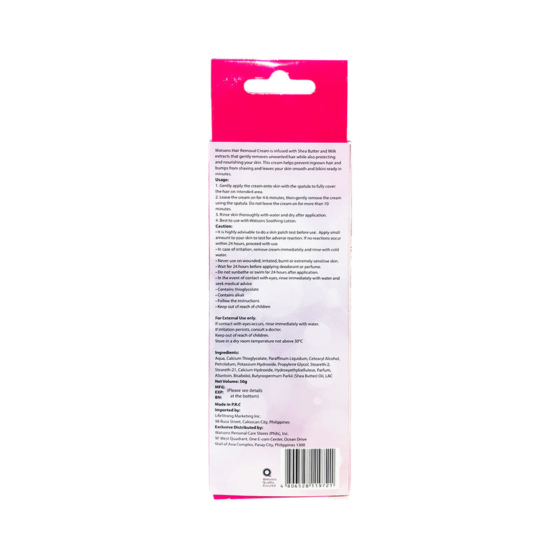 Watsons Nourishing Hair Removal Cream 50g