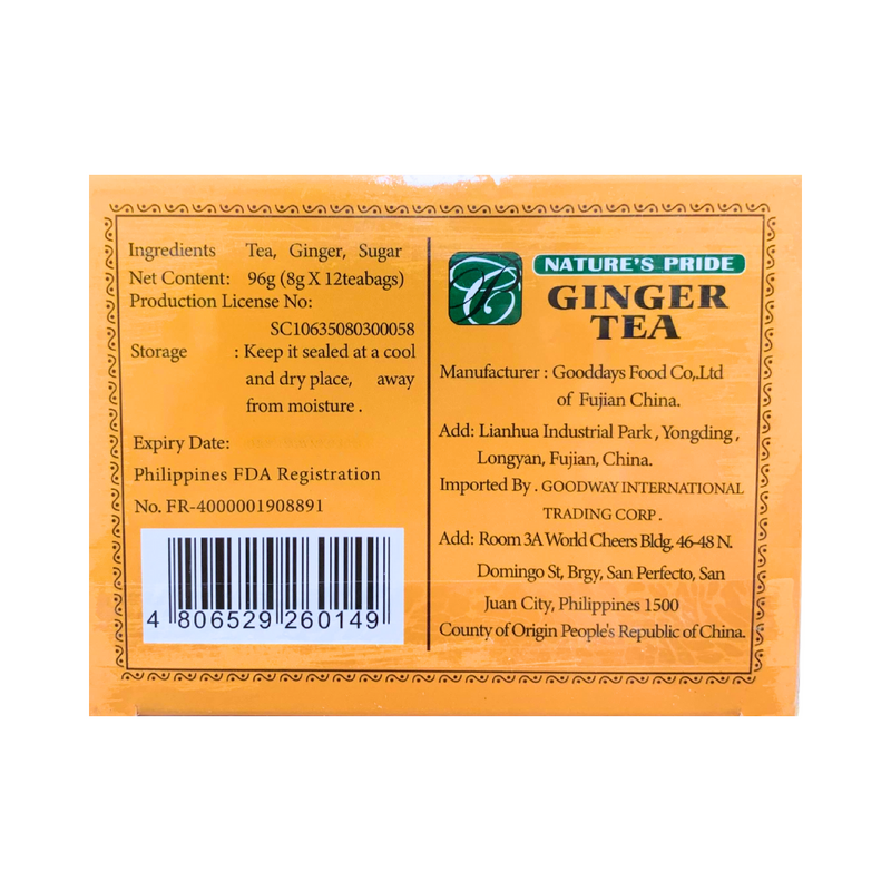 Nature's Pride Ginger Tea 12's