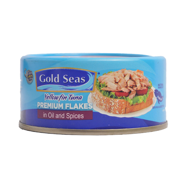 Gold Seas Yellowfin Tuna Premium Flakes In Oil And Spices 170g