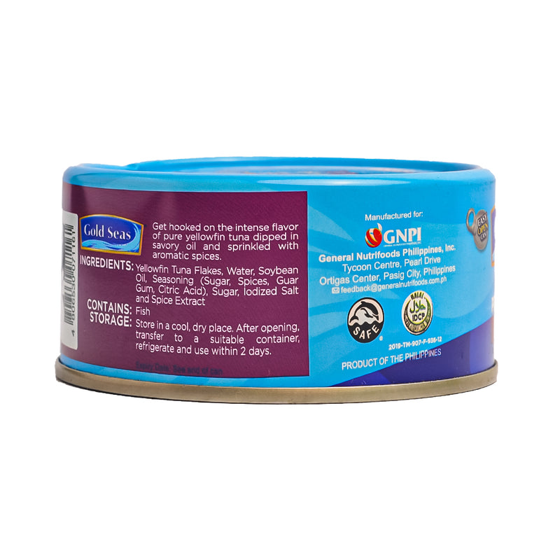 Gold Seas Yellowfin Tuna Premium Flakes In Oil And Spices 170g