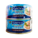 Gold Seas Yellowfin Tuna Premium Flakes Oil And Spices 170g x 2's