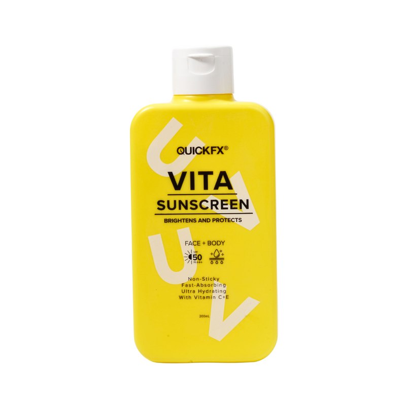 QuickFx Vita Sunscreen Face + Body SPF50 200ml