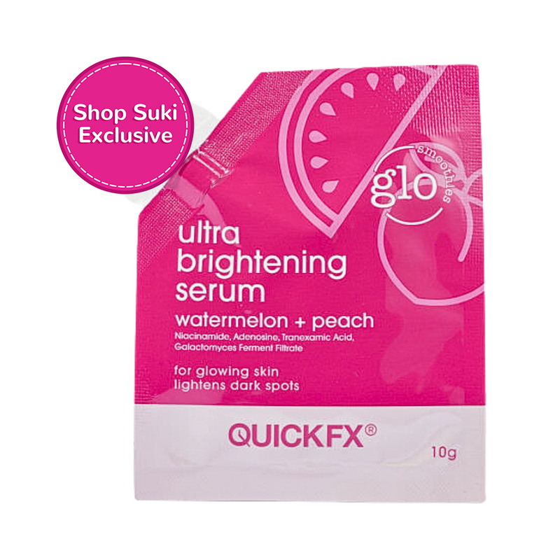 Quickfx Glo Smoothies Watermelon And Peach Ultra Brightening Serum 10g