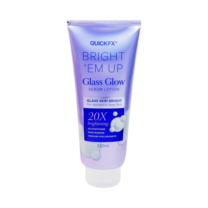 QuickFx Bright Em Up Glass Skin Bright Serum Lotion 330ml