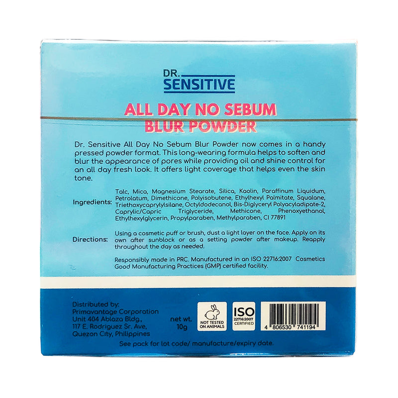 Dr. Sensitive All Day No Sebum Blur Powder 10g