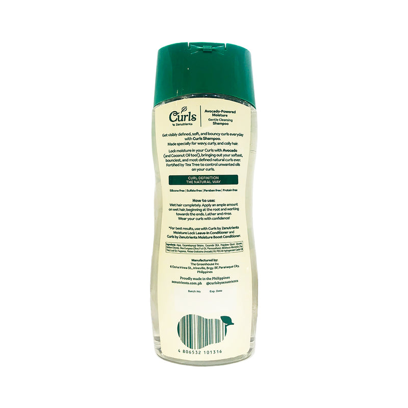 Curls By Zenutrients Avocado Powered Moisture Gentle Cleansing Shampoo