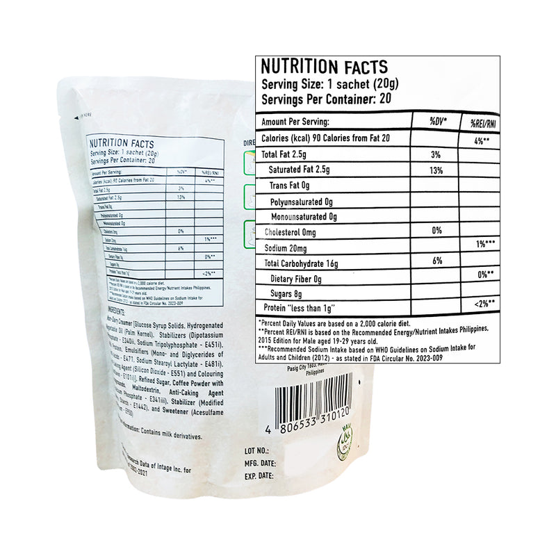 UCC 3in1 Coffee Mix Regular 20g x 20's