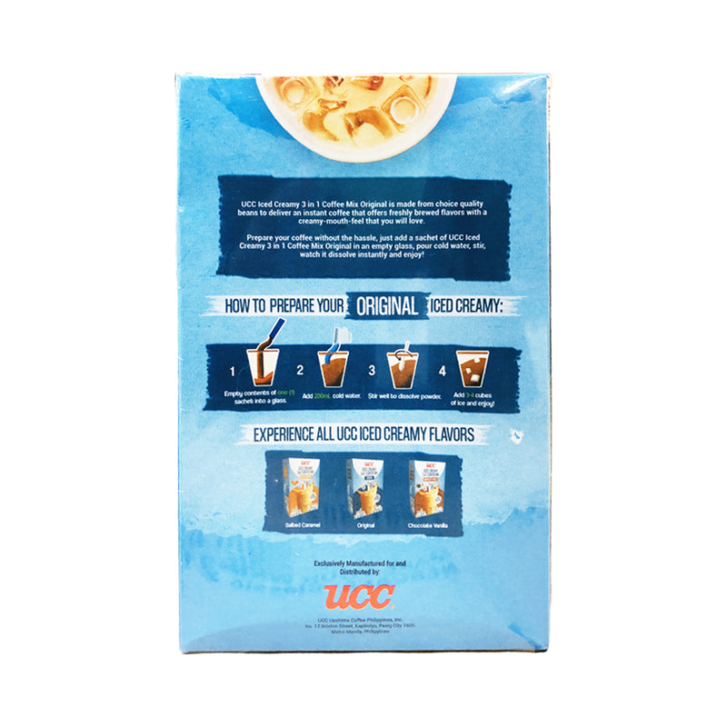 UCC Iced Creamy 3 in 1 Coffee Mix 25g x 10's