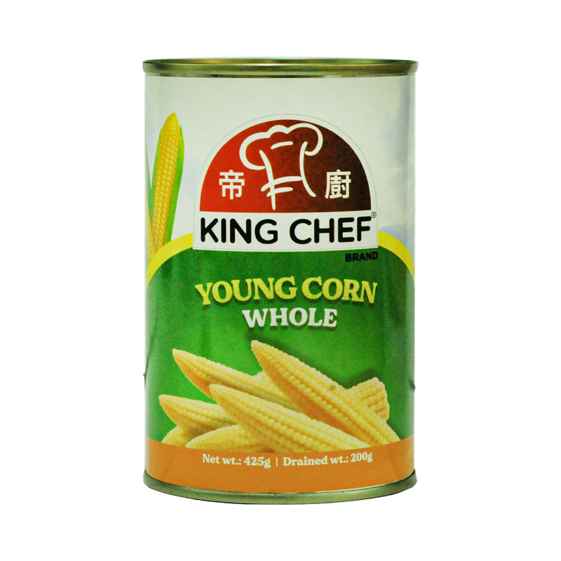 King Chef Young Corn Whole 425g