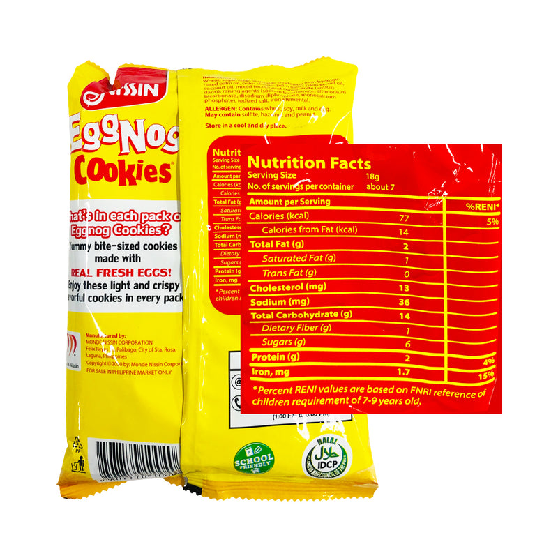 Nissin Eggnog Cookies 130g