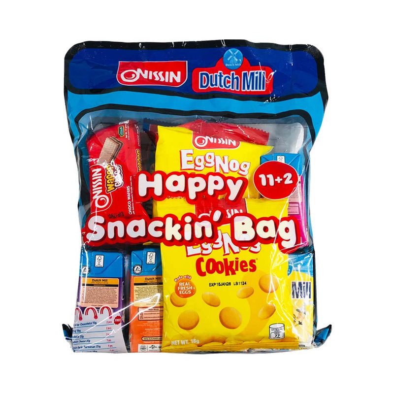Nissin Happy Snackin Bag Assorted Nissin Biscuits + Assorted Dutch Mill 90ml