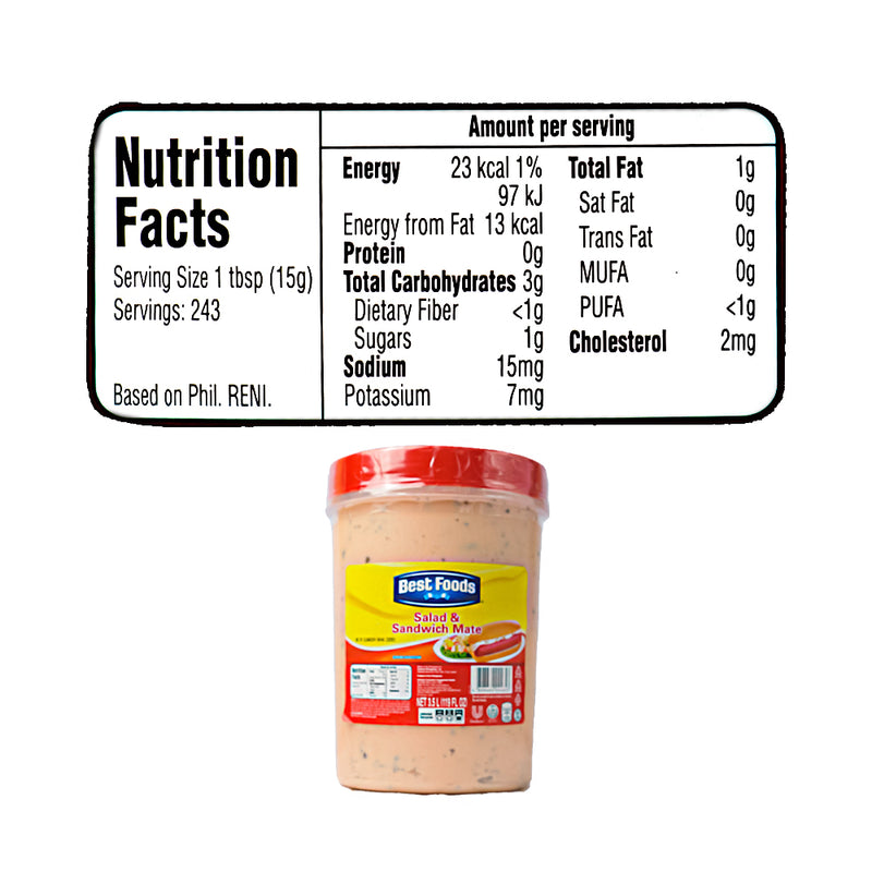 Best Foods Salad And Sandwich Mate 3.5L