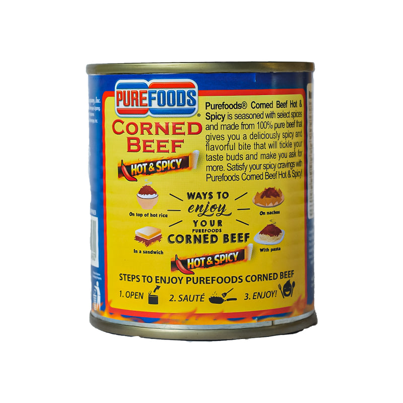 Purefoods Corned Beef Hot And Spicy 210g