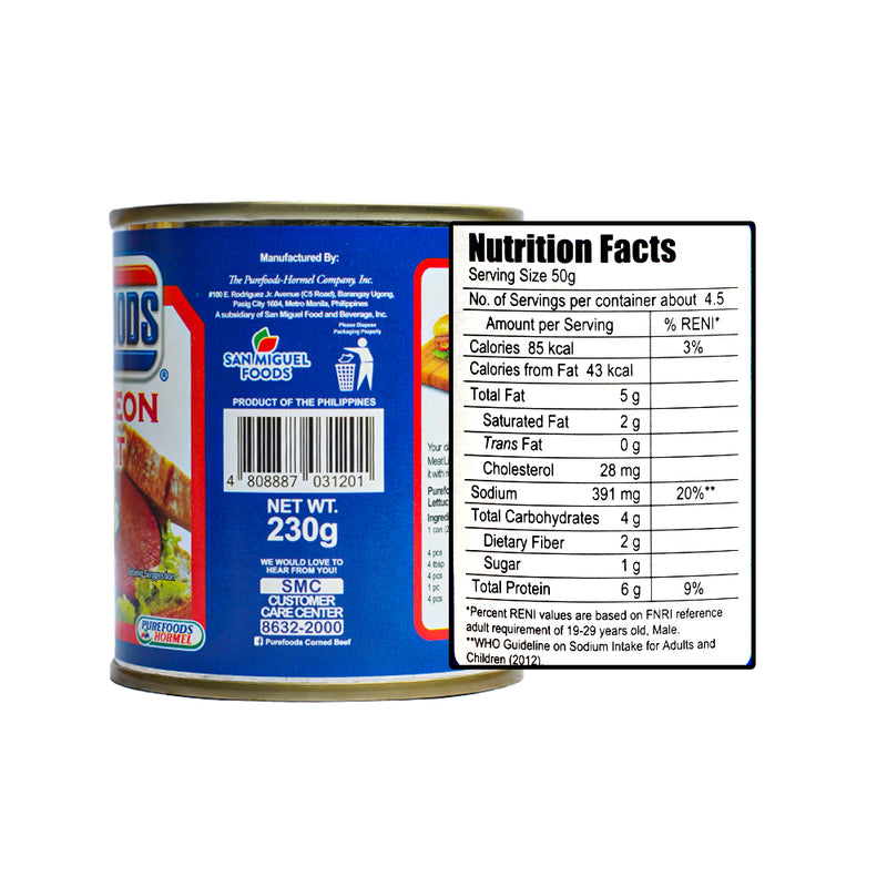 Purefoods Luncheon Meat Lite 230g