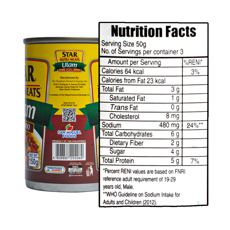 Purefoods Star Nutri-Meats Ulam Mechado 150g