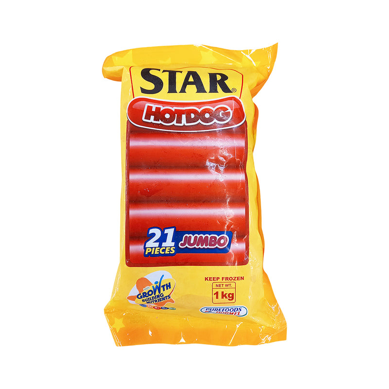 Purefoods Star Hotdog Jumbo Without Pork 1kg