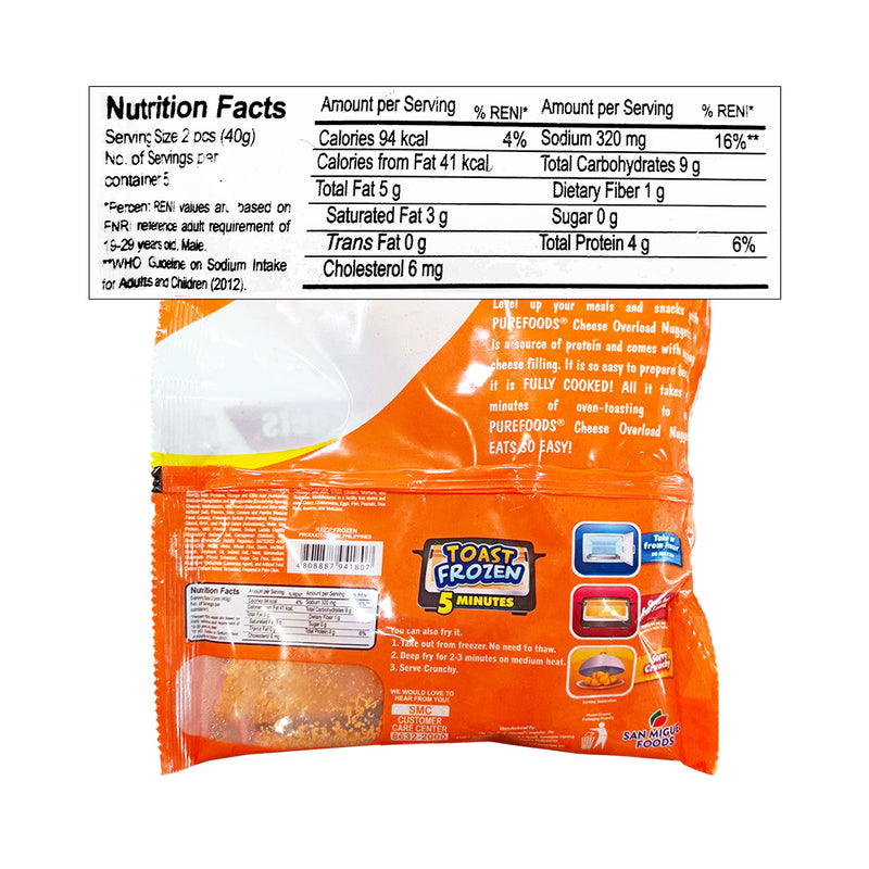 Nuggets Overload Purefoods Fun Stuff Nuggets Cheese Overload 200g