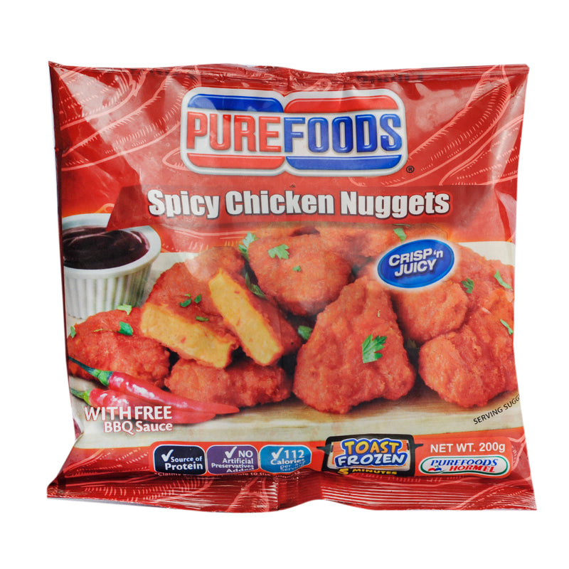 Purefoods Spicy Chicken Nuggets With BBQ Sauce 200g