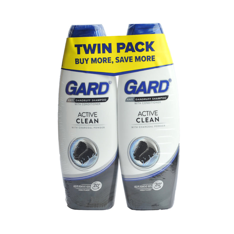 Gard Shampoo Charcoal Active Clean 170ml x 2's