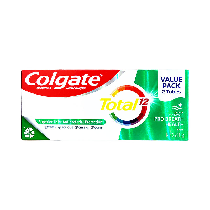 Colgate Total Toothpaste Pro Breath Health 110g Twin Pack