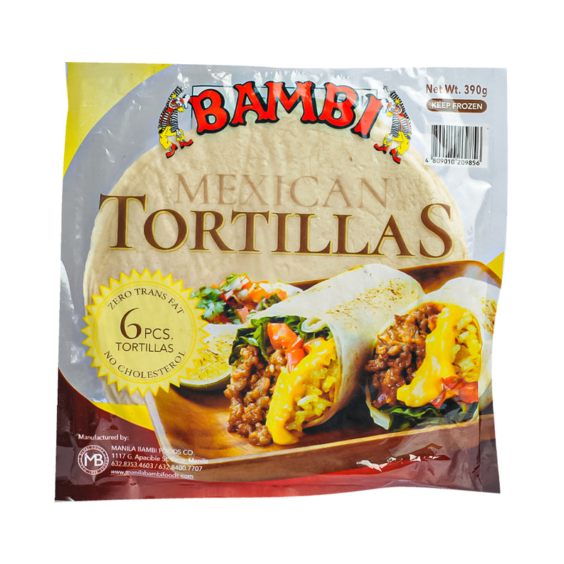 Bambi Mexican Tortillas 390g 6's