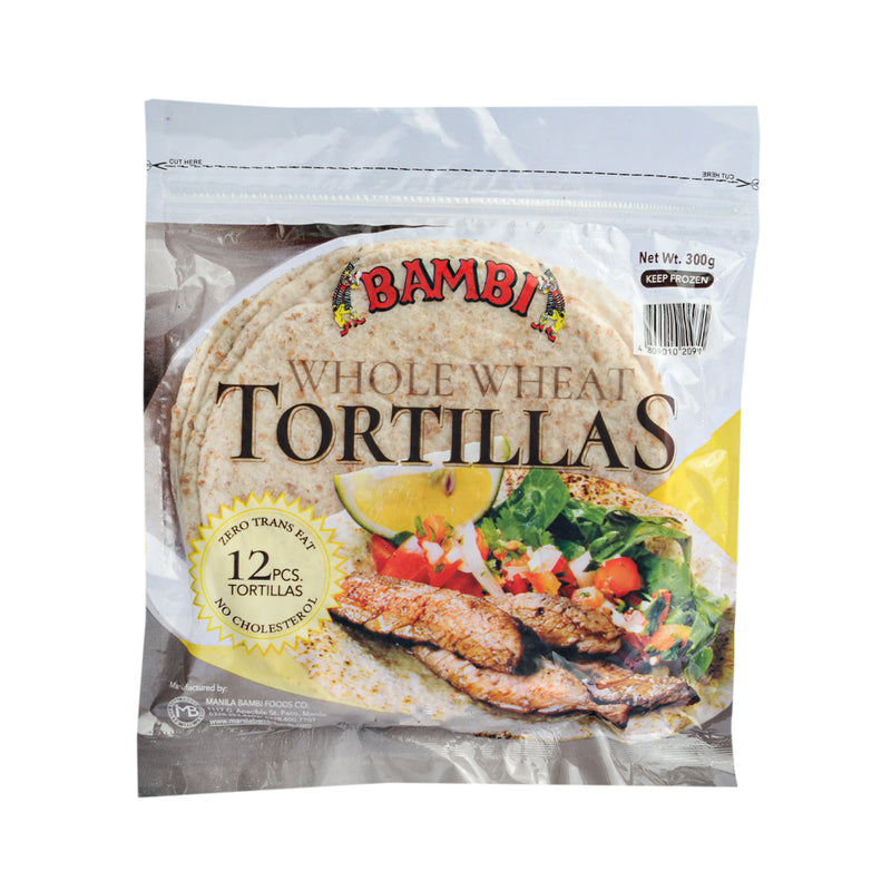 Bambi Whole Wheat Tortillas 300g 12's