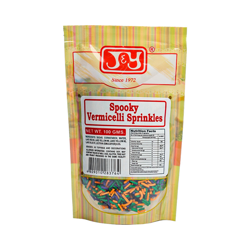 J & Y Spooky Vermicelli Sprinkles 100g
