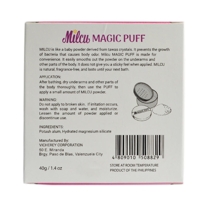 Milcu Magic Puff Underarm Deodorant Powder 40g