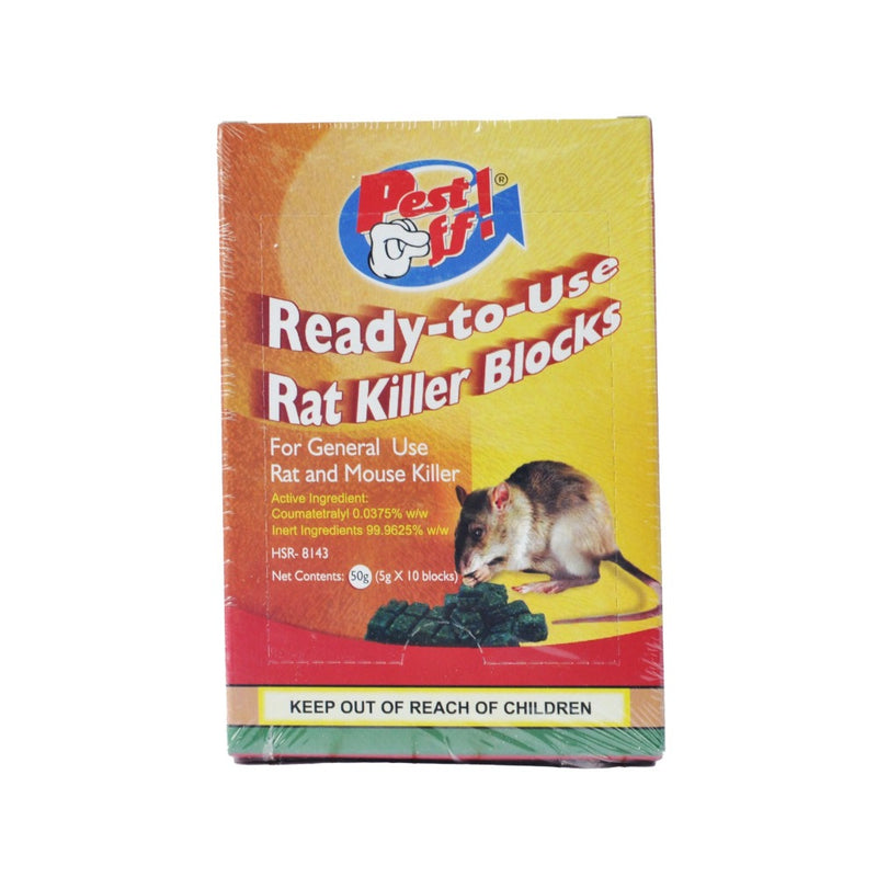 Pest Off Ready To Use Rat Killer Blocks 50g