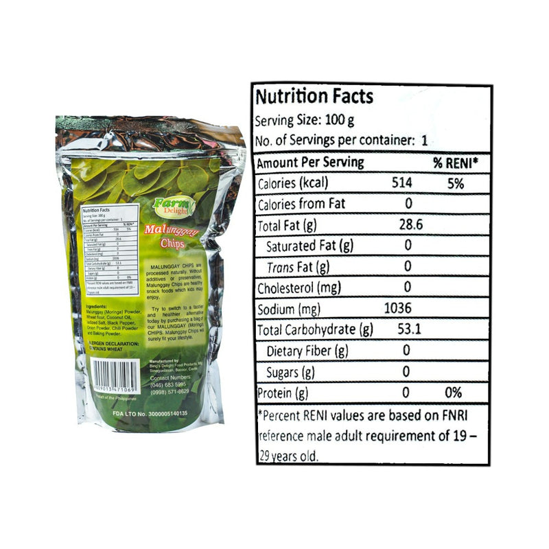Farm Delight Malunggay Chips 100g
