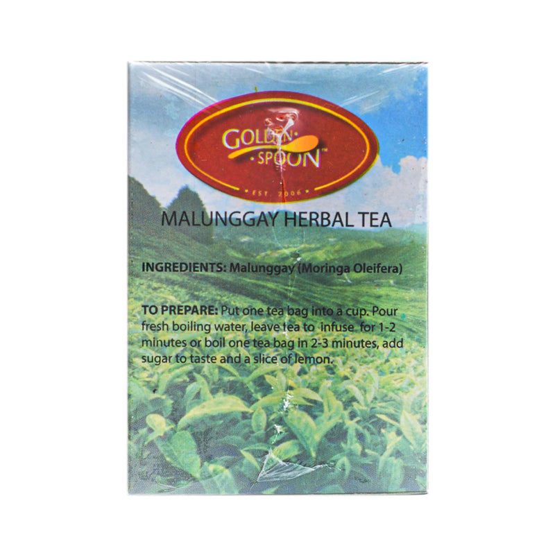Golden Spoon Herbal Tea Drink Malunggay 2g x 12 Tea Bags