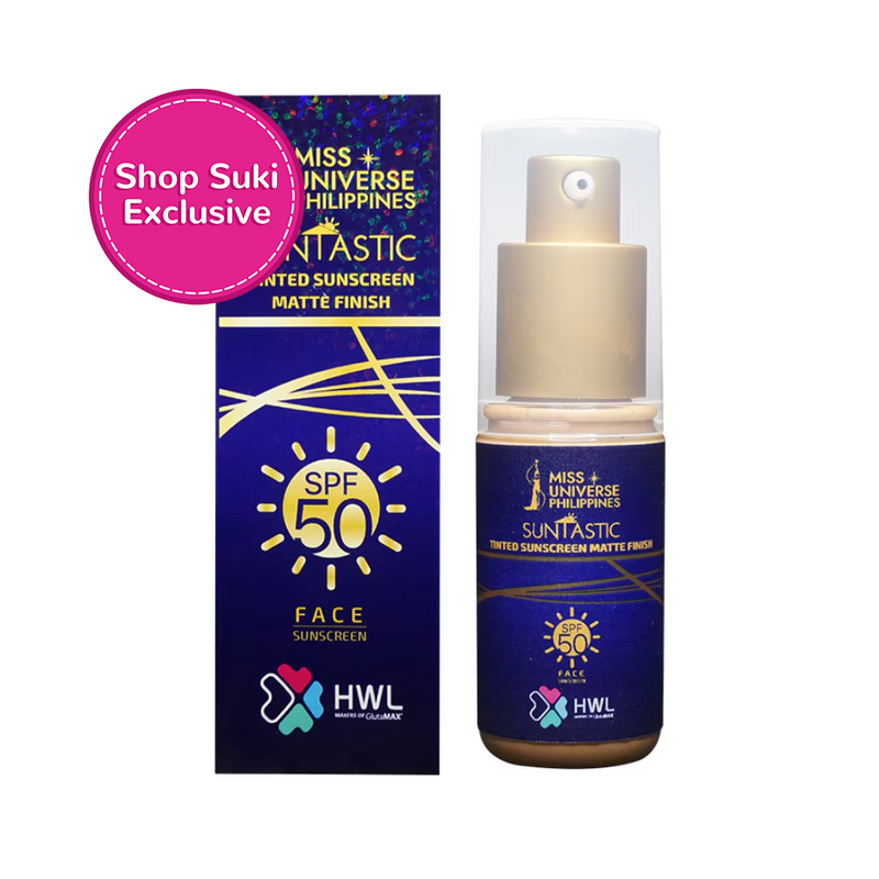 Glutamax Miss Universe Suntastic Tinted Sunscreen Matte Finish SPF50 30ml