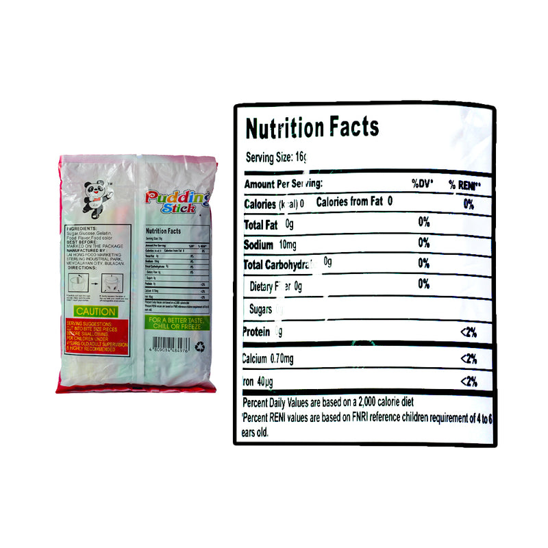 Panda Pudding Stick Assorted Fruit 24's
