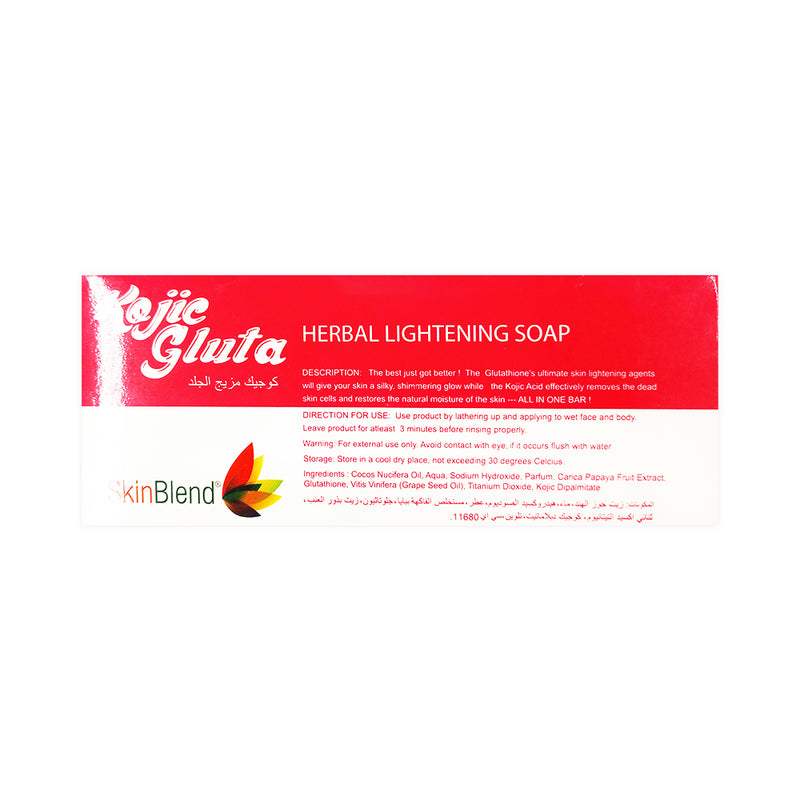 SkinBlend Kojic Acid Gluta Herbal Lightening Soap 65g x 3's