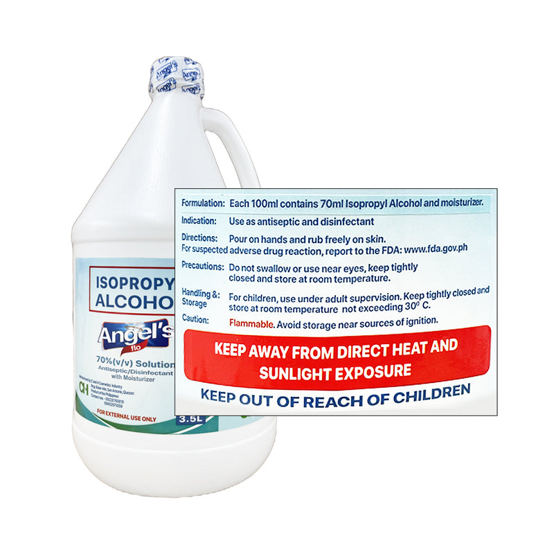 Angel's Flo Alcohol Isopropyl 70% 1Gal