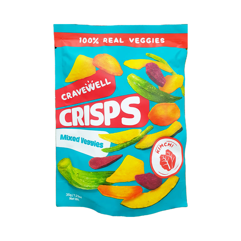 Cravewell Crisps Mixed Veggie Kimchi 35g