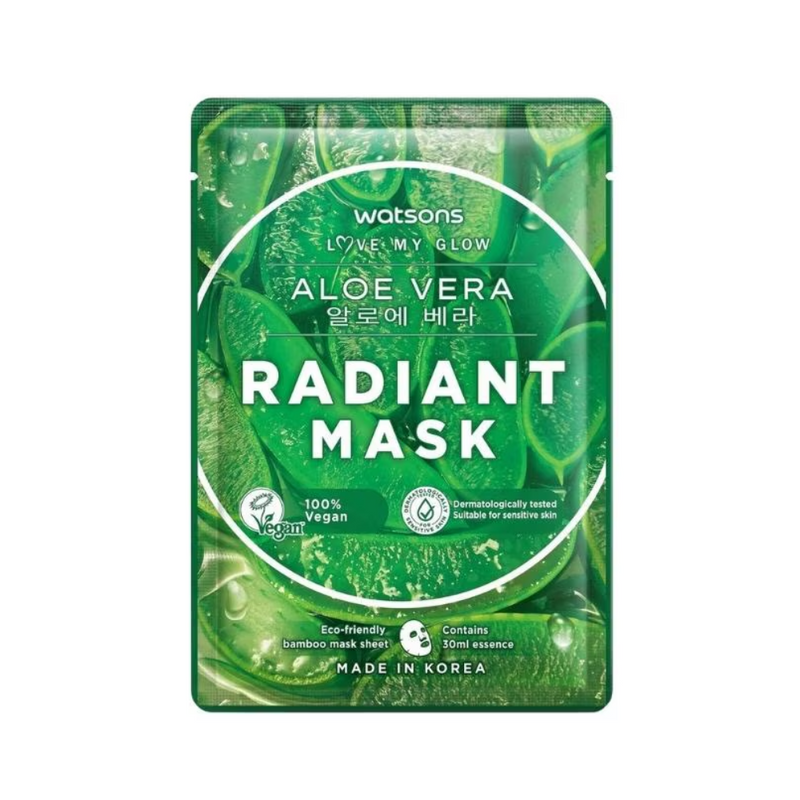 Watsons Aloe Vera Radiant Moisturising Facial Mask 1's