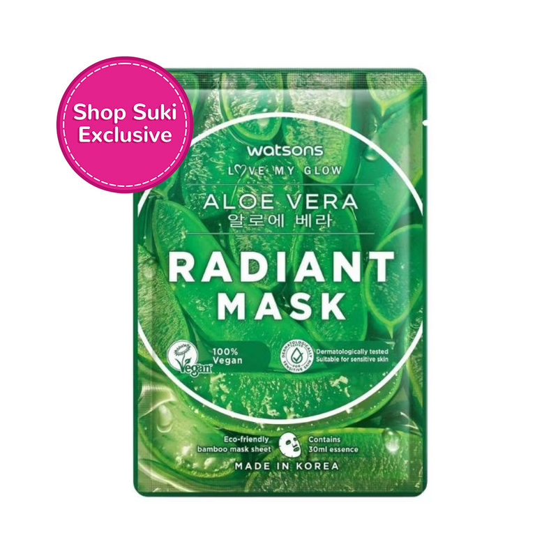 Watsons Aloe Vera Radiant Moisturising Facial Mask 1's