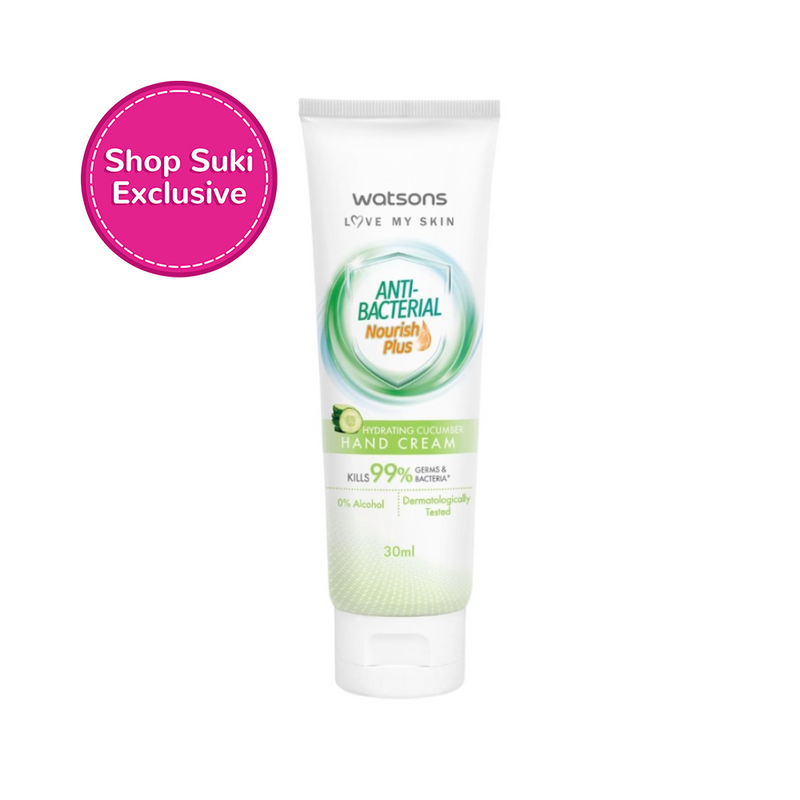 Watsons Antibacterial Hydrating Cucumber Hand Cream 30ml