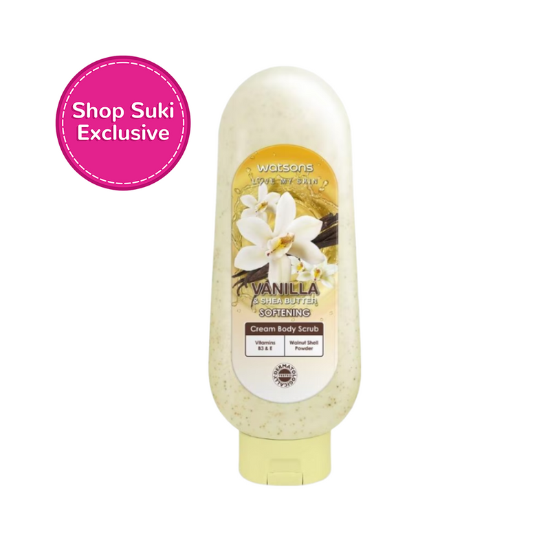 Watsons Love My Skin Vanilla And Shea Butter Softening Cream Body Scrub 535ml