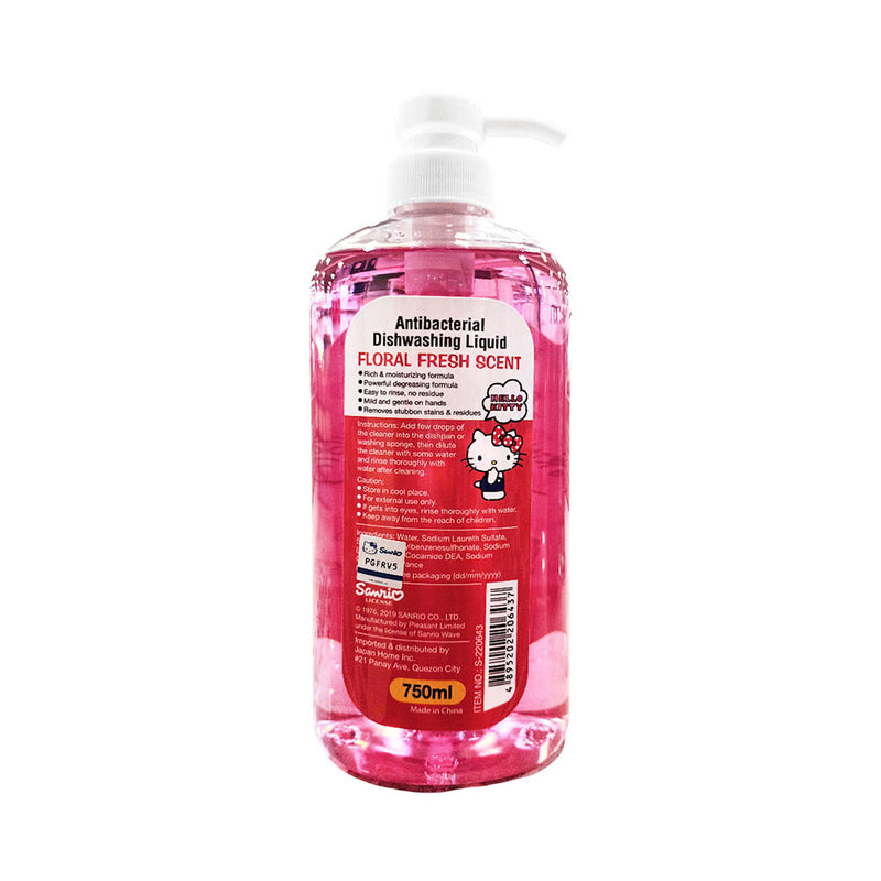 Sanrio Hello Kitty Antibacterial Dishwashing Liquid Fresh Scent 750ml