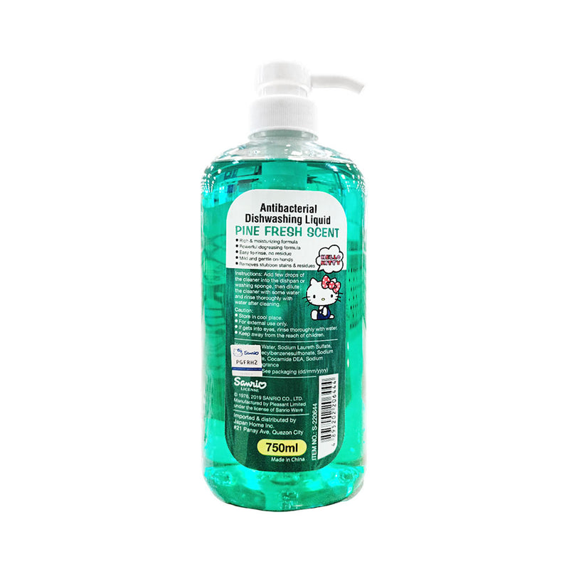 Sanrio Hello Kitty Antibacterial Dishwashing Liquid Fresh Scent 750ml