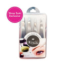 Kiseki Stainless Steel Tweezers 4pcs Set