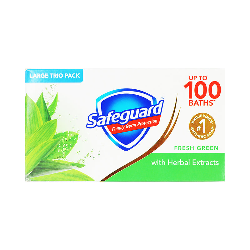 Safeguard Soap Fresh Green 3pid Pack 125g x 3's